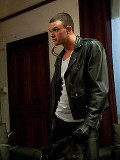 Ripped and tall biker, Cliff Jensen ties up and fuck the hell out of conservative business man, Troy Daniels. by Bound Gods by Bound Gods image #9