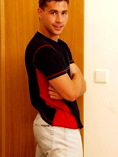 Muscled twink shows his uncut fat cock by Czech Boys by Czech Boys image #2