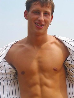 Cute jock shows his sexy ripped body outdoors by Czech Boys by Czech Boys image #4