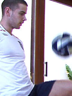 Hunky Str8 Footballer Scott - With a double cum shot by English Lads by English Lads image #7
