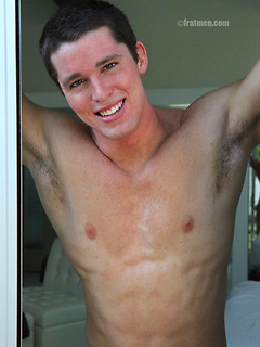 Hot muscle stud Tristan shows his cock by Frat Men by Frat Men image #2