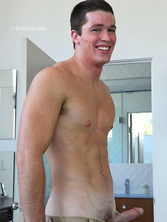 Hot muscle stud Tristan shows his cock by Frat Men by Frat Men image #7