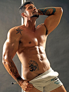 Hot latino muscle stud posing naked by LucasKazan by LucasKazan image #15