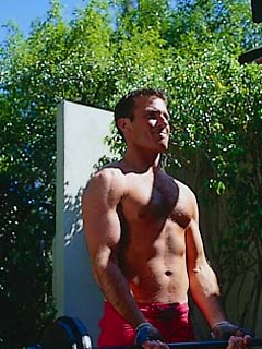 Dude working out outdoors by Frat Men by Frat Men image #2