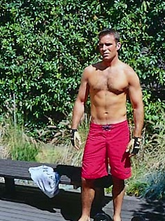 Dude working out outdoors by Frat Men by Frat Men image #3