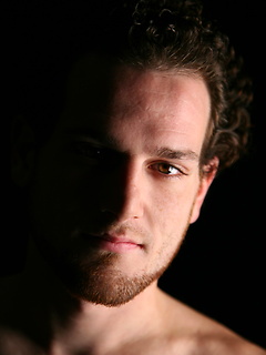 Hairy stud Ray jacking off