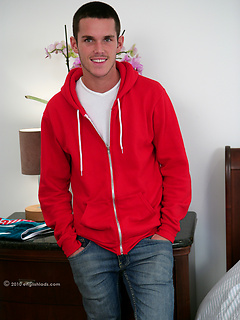 Athletic straight hunk Jay - jacking off and first time playing with toy by English Lads by English Lads image #3
