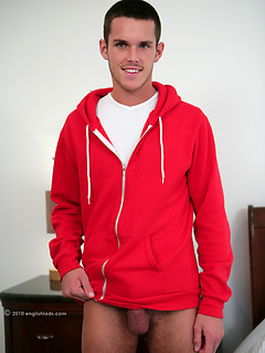 Athletic straight hunk Jay - jacking off and first time playing with toy by English Lads by English Lads image #9