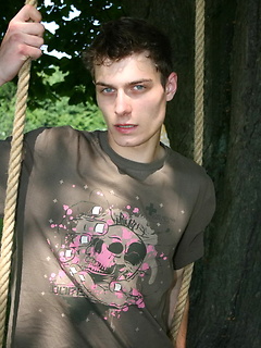 Hot twink posing outdoors by Czech Boys by Czech Boys image #2