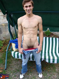 Straight twink outdoors by Czech Boys by Czech Boys image #7