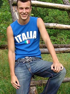 Skinny twink shows his cock outdoors by Czech Boys by Czech Boys image #1