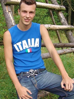 Skinny twink shows his cock outdoors by Czech Boys by Czech Boys image #2