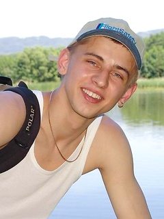 Lovey boy stripping down outdoors by Czech Boys by Czech Boys image #2