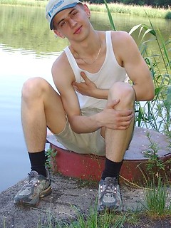 Lovey boy stripping down outdoors by Czech Boys by Czech Boys image #6