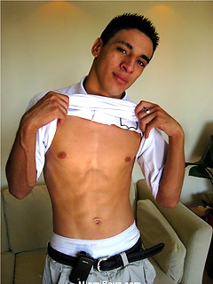 Latino twink Nico shows his sixpack and jacking off cock by Miami Boyz by Miami Boyz image #3