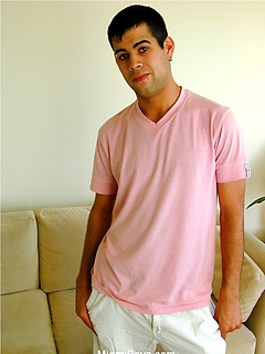 Hairy gay latino boy Tobias jacking off by Miami Boyz by Miami Boyz image #1