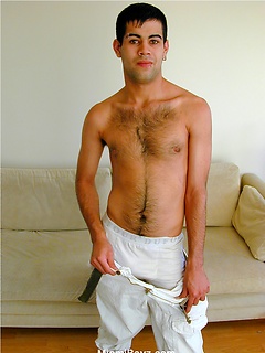 Hairy gay latino boy Tobias jacking off by Miami Boyz by Miami Boyz image #6