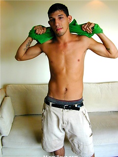 Latino boy Dilian jacking off