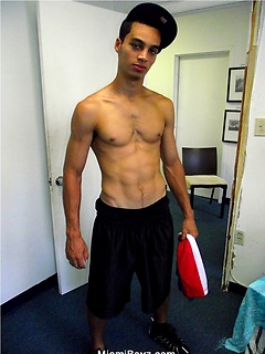 Straight latin boi Wilson jacking off hs fat cock by Miami Boyz by Miami Boyz image #15