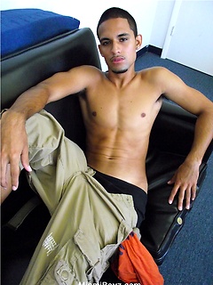 Latino twink Mauro jacking off his cock by Miami Boyz by Miami Boyz image #7
