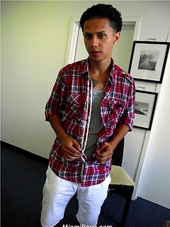 Straight latino twink Estevan jacking off by Miami Boyz by Miami Boyz image #1