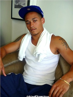 Cute latino boy Pedro shows his sexy ripped body and jacking off by Miami Boyz by Miami Boyz image #1
