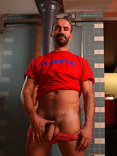 Hairy Man Taking a Shower - George Sauvage by Butch Dixon by Butch Dixon image #7