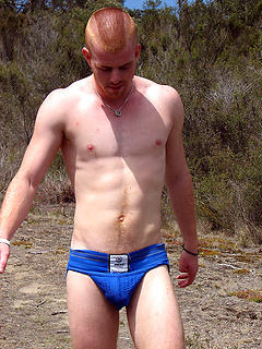 The horny roadtrip with Aussie bottom boy Leon Hardie beating off in the back of the car by Bentley Race by Bentley Race image #15