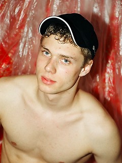 Twink plays with his uncut cock by East Boys by East Boys image #1