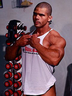 Shy Straight Pro Bodybuilder Jerks off on the gym floor! by Power Men by Power Men image #6