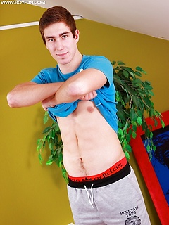 Gorgeous Patrick Hyde busts a nut onto his stomach. by BF Collection by BF Collection image #4