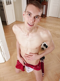 Soccer play Mike James stroking his hard cock. by BF Collection by BF Collection image #4
