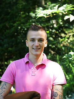 Dom Ully strips and masturbates out in the backyard. by BF Collection by BF Collection image #2