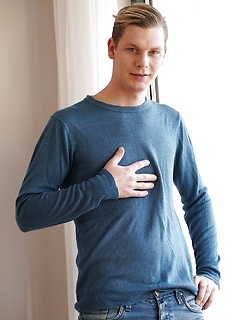 Gorgeous blonde stud Damion Diesel strokes his cock. by BF Collection by BF Collection image #1