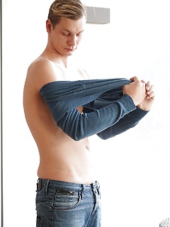 Gorgeous blonde stud Damion Diesel strokes his cock. by BF Collection by BF Collection image #7