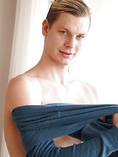 Gorgeous blonde stud Damion Diesel strokes his cock. by BF Collection by BF Collection image #8