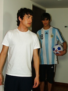 Adrian Dani and Francoise fuck hard after kicking the ball around. by BF Collection by BF Collection image #1