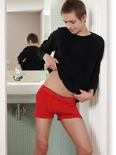 Ben Kingston busts a big nut in the bathroom. by BF Collection by BF Collection image #3