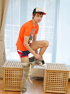 Cute teen Ben Kingston stroking his beautiful uncut dick. by BF Collection by BF Collection image #4
