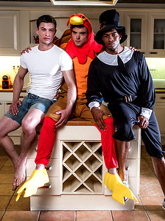Sean Xavier, Dakota Payne, Ruslan Angelo. Bareback Thanksgiving. by Lucas Entetainment by Lucas Entetainment image #1