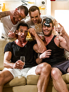 Tryp Bates, Shawn Reeve, Nick Capra, Jackson Radiz - Bareback New Year's Eve by Lucas Entetainment by Lucas Entetainment image #16