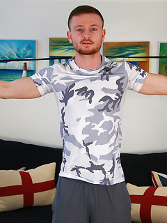 Straight Boxer James Strips & Shows us his Hairy Body and Rock Solid Uncut Cock! by English Lads by English Lads image #3