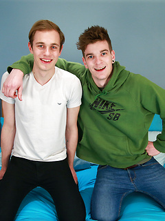 Straight Lads Caspar & Luke Spank Ass & Wank each others Uncut Cocks & Unload! by English Lads by English Lads image #1
