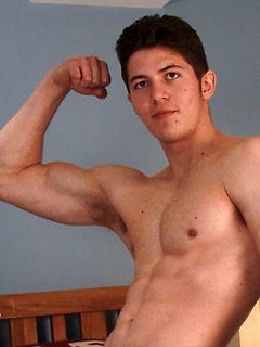 Cheeky Young Straight Pup Cole Shows his Muscular Hairy Body & Rock Solid Uncut Cock! by English Lads by English Lads image #6