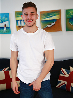 Young Barman & Athletic Young Pup Jack Shows us his Big Cock & Cums Loads! by English Lads by English Lads image #4