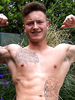 Straight Young Personal Trainer Shows his Muscled Body and Hard Uncut Cock! by English Lads by English Lads image #8