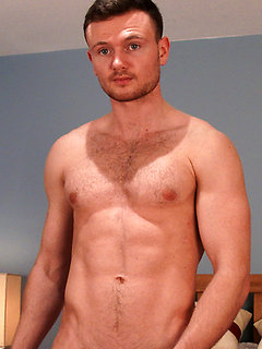 Straight Boxer James Reveals his Hairy Body, Hard Uncut Cock and Shoots a Big Load!
