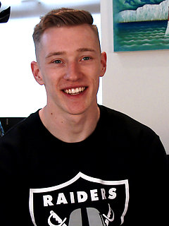 Young Straight Blond Hunk Tom Reveals His Ripped Body and Ultra Big Uncut Cock! by English Lads by English Lads image #1
