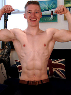 Young Straight Blond Hunk Tom Reveals His Ripped Body and Ultra Big Uncut Cock! by English Lads by English Lads image #2