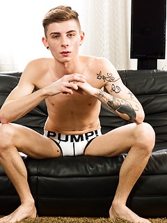 Jerome James undoes his shirt and shows off his hard tattooed body.